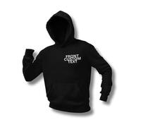 Graphic Impact Personalised Unisex Adult And Kids Your Left Breast Custom Text Any Color Any Size Funny Quotes Hoodie Hooded Top (Small - Black)