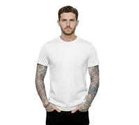 Graphic Impact Unisex 100% Cotton T-Shirt - Breathable Crewneck Short Sleeve Regular Fit - Gym Workout Casual Everyday Layering Machine Washable Classic Performance Streetwear Active Tee White