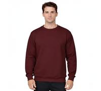 Graphic Impact Unisex Crewneck Sweatshirt Cotton Blend - Long Sleeve Hoodless Pullover Everyday Casual - Machine Washable Breathable Market Football Walks Gift Essential British Layering Wine