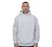 Graphic Impact Unisex Oversized Fleece Hoodie - Heavyweight Cotton Blend Streetwear Pullover Kangaroo Pocket - Baggy Fit Adjustable Drawcord Hood Long Sleeve Casual Lounge Layering Essential Grey