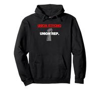 Graphic Labor/Union Apparel-Union Rep. Pullover Hoodie, Adult Unisex, Black, Small