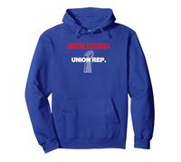Graphic Labor/Union Apparel-Union Rep. Pullover Hoodie, Adult Unisex, Royal Blue, Medium