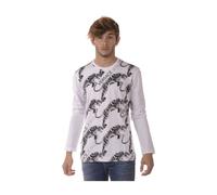 Graphic Long Sleeve T-Shirt, male, Versace Jeans Couture, Long Sleeve T-Shirts, Multicolor, XL, Tops XL