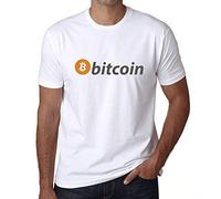 Graphic Men's Bitcoin Support T-Shirt HODL BTC Tee Crypto Traders Gift Idea White (XL, White)