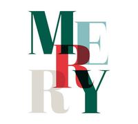 Graphic Merry Women's T-Shirt - White - L - White