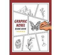 Graphic Novel Blank Book: Graphic Novel Book for Adults & Teenagers - Create Your Own Comic Book | Blank Comic Book Notebook Template Panel Sketchbook ... Kids (Manga Anime Lover Gifts) - Red 8.5”x11”