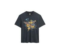 Graphic oversized T-shirt Superdry Biker Rock Noir L