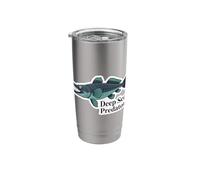 Graphic Predator Fish Ocean Hunter Marine Ancient Monster Stainless Steel Insulated Tumbler