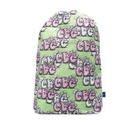 Graphic Print Drawstring Backpack, male, Comme des Garçons, Backpacks, Green, ONE SIZE, Bags ONE SIZE
