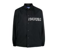 Graphic Print Shirt Jacket Black- male- Junya Watanabe- Light Jackets- Black- M- Jackets M