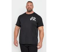 BadRhino Big & Tall 'Predator Apex' Graphic Print T-Shirt - Men's - Plus Size Curve Black