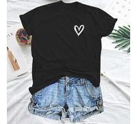Graphic Printed T Shirt for Women Casual Crew Neck Short Sleeve Tee Top Loose Fit for Travel Streetwear Daily Outfit Wear