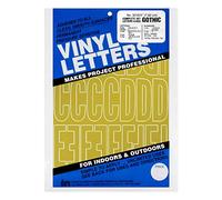 Graphic Products 3216-D Permanent Adhesive Vinyl Letters & Numbers 3" 160/Pkg-Gold
