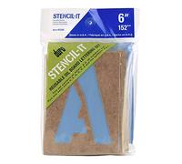 Graphic Products Plastic Stencil-It Reusable Lettering Set-6-inch