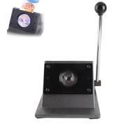 Graphic Punch Die Cutter, 32/44/58mm Manual Round Badge Button Maker Heavy Duty Circle Paper Punch Cutter for Paper Leather PVC Cards 44mm