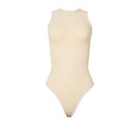 Graphic Rose Pattern Round-neck Bodysuit - female - Wolford - Full-Body - Beige - XS - Tops XS