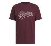 adidas Men's Varsity Tailsweep Graphic Shirt, Maroon, M