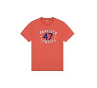 Graphic T-shirt Wrangler Burnt Sienna Orange M