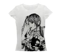 Graphic Tees Y2k Baby Tee Teens 2000s Vintage T Shirts Emo Grunge Printed Summer Crop Tops 2024, White, M