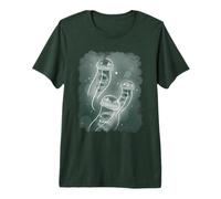 Graphic Three Jellyfish Shining in Sea Premium T-Shirt
