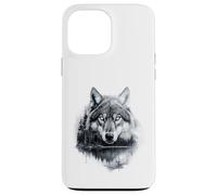 Graphic Wolf on the Hunt - Forest Wildlife Nature Tee Case for iPhone 13 Pro Max