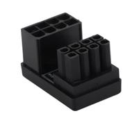 Graphics Card 180 Degree Angle Power Adapter, Enhanced Power Connectivity Female to Male GPU U Turn 8 Pin Power Adapter for Graphics Card (Black)
