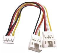 Graphics Card Fan Cable GPU PH2.0 Mini 2/3/4Pin To 2 Way CPU 2/3/4Pin PWM Fan Connector Cable Lead Y Splitter Split Two Fan Line(4P,26AWG_10 PCS_10CM)
