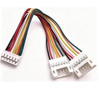 Graphics Card Fan Cable GPU PH2.0 Mini 2/3/4Pin To 2 Way CPU 2/3/4Pin PWM Fan Connector Cable Lead Y Splitter Split Two Fan Line(6P,26AWG_5 PCS_10CM)