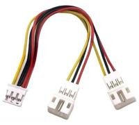 Graphics Card Fan Cable GPU PH2.0 Mini 2/3/4Pin To 2 Way CPU 2/3/4Pin PWM Fan Connector Cable Lead Y Splitter Split Two Fan Line(3P,26AWG_1 PCS_10CM)