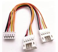 Graphics Card Fan Cable GPU PH2.0 Mini 2/3/4Pin To 2 Way CPU 2/3/4Pin PWM Fan Connector Cable Lead Y Splitter Split Two Fan Line(5P,26AWG_1 PCS_10CM)