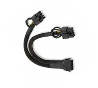 Graphics Card Power Adapter Cable 16 Pin 12VHPWR Type to 2 X 6+2 Pin, Braided 18AWG GPU Splitter for Desktop Computer Cases and Builder Setups Express Extension Power Supply Desktop Tower Wiring Build