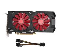 Graphics Card, RX 580 8GB GDDR5 256-bit GDDR5 Game Graphics Card, Support PCI Express 2.0 16X Video Card with Dual Cooling Fan, External Graphics Card for Laptop