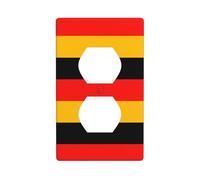 Graphics Decor Wallplates -Duplex Outlet Wall Plate Cover Germany Flag Print Wall Plate Cover