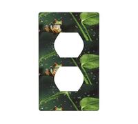 Graphics Decor Wallplates -Duplex Outlet Wall Plate Cover Peace Tree Frog Print Wall Plate Cover