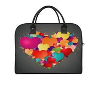 Graphics Love HeartsGraphics Love Hearts Laptop Tote Bag Casual Travel Handbag Multi Pocket Shoulder Bags for Work Travel