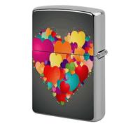 Graphics Love HeartsGraphics Love Hearts Lighter Case Pouch Double-Sided Metal Lighter Sleeve Scratch & Drop Resistant Lighters Protector Fits Standard Kerosene Lighters Pocket Protective Cover for Ca