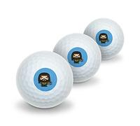 GRAPHICS & MORE Aquaman Movie Cute Chibi Character Novelty Golf Balls 3 Pack