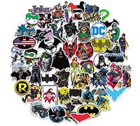 GRAPHICS & MORE Batman Stickers Die Cut Vinyl Sticker Variety Pack - Laptop, Water Bottle, Scrapbooking, Tablet, Skateboard, Indoor/Outdoor - Set of 50