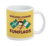 GRAPHICS & MORE Big Bang Theory Sheldon Cooper Fun with Flags White Ceramic 11 Ounce Mug