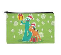 GRAPHICS & MORE Gumby and Pokey Exchanging Gifts For Christmas Makeup Cosmetic Bag Organizer Pouch, One size