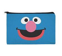 GRAPHICS & MORE Sesame Street Grover Face Accessories Pencil Pen Bag Organizer Pouch