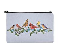GRAPHICS & MORE Songbirds and Flowers Cardinal Makeup Cosmetic Bag Organizer Pouch, One size