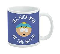 GRAPHICS & MORE South Park Cartman Kick You in the Nuts Ceramic Coffee Mug, Novelty Gift Mugs for Coffee, Tea and Hot Drinks, 11oz, White