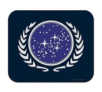 GRAPHICS & MORE Star Trek United Federation of Planets Logo Low Profile Thin Blue Cloth Mouse Pad