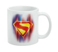 GRAPHICS & MORE Superman 2025 Glowing Shield Ceramic Coffee Mug, Novelty Gift Mugs for Coffee, Tea and Hot Drinks, 11oz, White