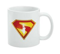 GRAPHICS & MORE Superman 2025 Movie Take Me Home Shield Ceramic Coffee Mug, Novelty Gift Mugs for Coffee, Tea and Hot Drinks, 11oz, White