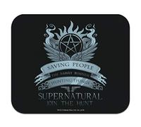 GRAPHICS & MORE Supernatural Saving People Hunting Things Low Profile Thin Black Cloth Mouse Pad