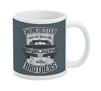GRAPHICS & MORE Supernatural Winchester Brother's Impala White 11 Ounce Ceramic Mug