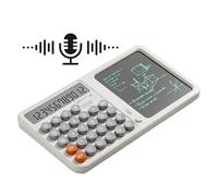 Graphing Calculator, Math Tools, Desktop Calculator with 5.5inch Writing Pad, Eye Protection Drafting Tool, School Supplies for Students, Home, Men, Women, Adults, Kids, Business Use, Black