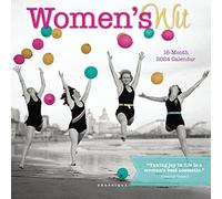 Graphique 2024 Women's Wit Mini Wall Calendar | 7” x 7” | Thick Paper | Home & Office Organizer | Large Monthly Grid | 3 Languages & Marked Holidays | 4 Month Preview Page for 2025